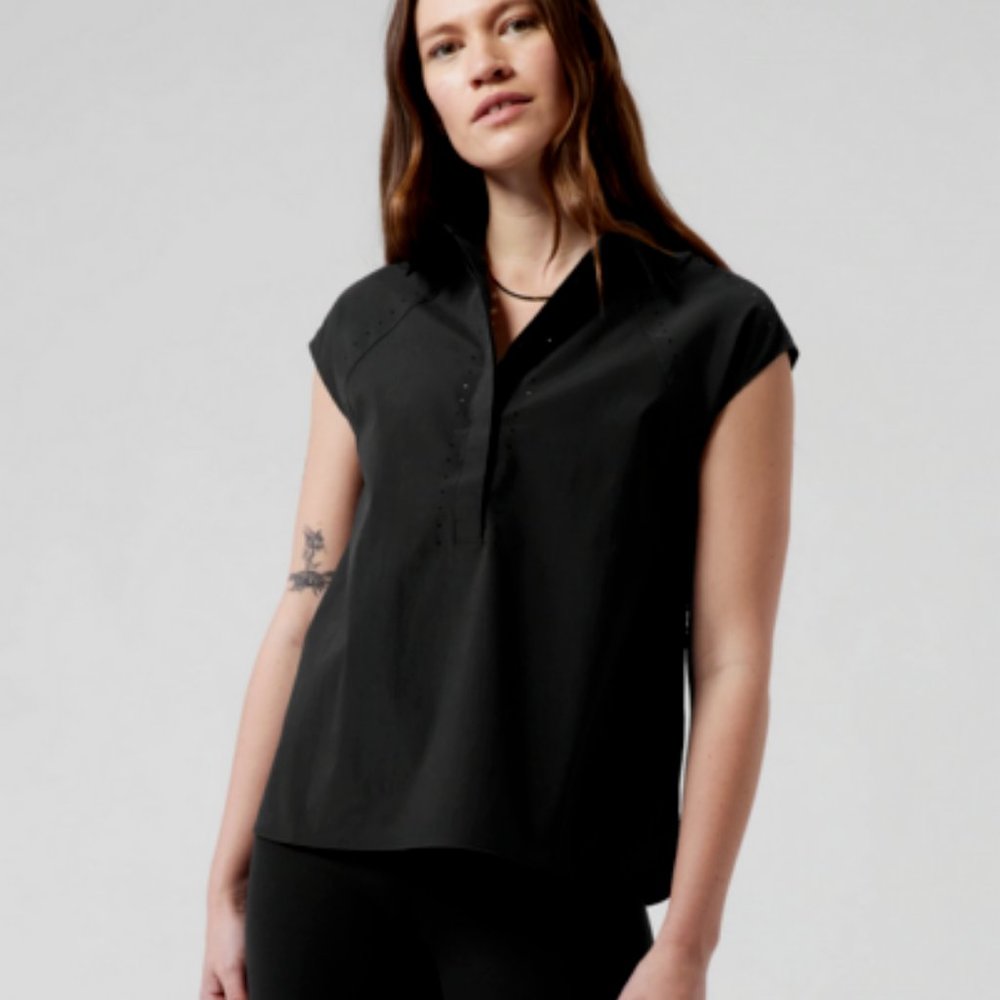 Athleta Sol Sleeveless Top size SP Black
